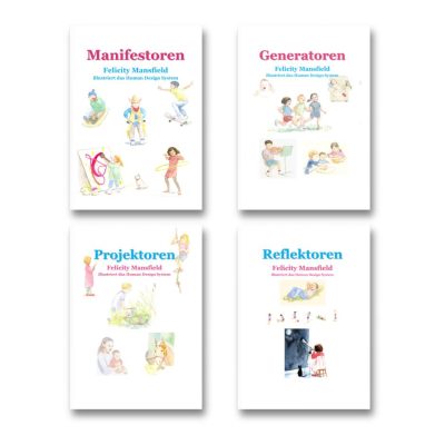 kinderbuch 4 typen set